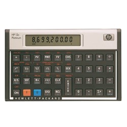 HP 12C PLATINUM FINANCIAL CALCULATOR 10 DIGIT BLACK