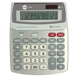 MARBIG DESKTOP CALCULATOR 12 DIGIT GST FUNCTION SILVER
