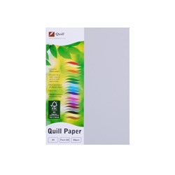 QUILL COLOUR COPY PAPER A4 80GSM GREY PACK OF 100