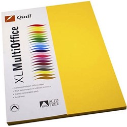 QUILL COLOUR COPY PAPER A4 80GSM SUNSHINE PACK OF 100