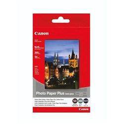 CANON SG201 4 X 6 INCH 260GSM SEMI-GLOSS PHOTO PAPER PACK OF 20