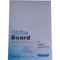 COLOURFUL DAYS WHITEBOARD A4 200GSM WHITE PACK OF 100