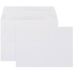 CUMBERLAND PLAIN ENVELOPE C6 114 X 162MM SELF SEAL WHITE BOX OF 500