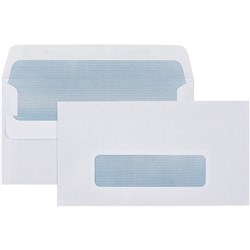 CUMBERLAND WINDOW FACE ENVELOPE 11B SELF SEAL SECRETIVE WHITE BOX OF 500