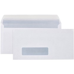 CUMBERLAND WINDOW FACE ENVELOPE DL STRIP SEAL SECRETIVE WHITE BOX OF 500