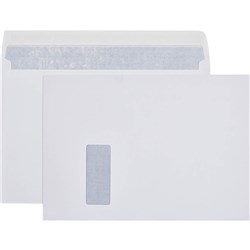 CUMBERLAND WINDOW FACE BOOKLET ENVELOPE C4 STRIP SEAL SECRETIVE WHITE BOX OF 250