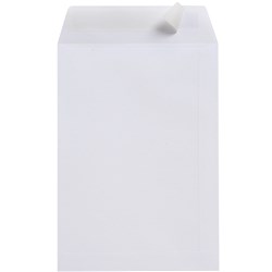 CUMBERLAND PLAIN ENVELOPE POCKET B5 176 X 250MM STRIP SEAL WHITE BOX OF 250