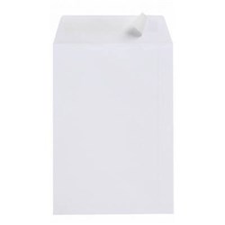 CUMBERLAND PLAIN ENVELOPE POCKET 255 X 380MM STRIP SEAL WHITE BOX OF 250