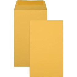 CUMBERLAND PLAIN ENVELOPE POCKET P5 65 X 120MM GOLD BOX OF 1000