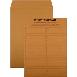 CUMBERLAND INTEROFFICE ENVELOPE C4 229 X 324MM GOLD BOX OF 250