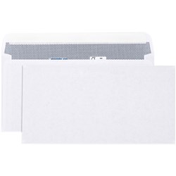 CUMBERLAND PLAIN ENVELOPE DLX 120 X 235MM STRIP SEAL LASER SECRETIVE WHITE BOX OF 500