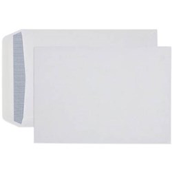 CUMBERLAND PLAIN ENVELOPE POCKET C4 STRIP SEAL LASER SECRETIVE WHITE BOX OF 250