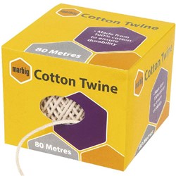 MARBIG COTTON TWINE 80 METRES NATURAL