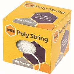 MARBIG POLY STRING 80 METRES WHITE