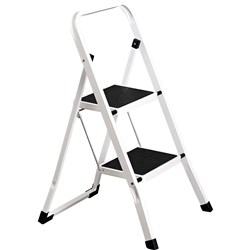 ITALPLAST STEP LADDER 2 STEP WHITE