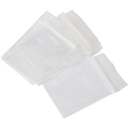 CUMBERLAND PRESS SEAL PLASTIC BAGS 90 X 150MM 40 MICRON CLEAR PACK OF 100