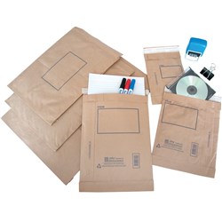 JIFFY SEALED AIR P1 PADDED SELFSEALER MAILING BAGS 150 X 225MM BROWN PACK OF 10