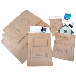 JIFFY SEALED AIR P5 PADDED SELFSEALER MAILING BAGS 265 X 380MM BROWN PACK OF 100