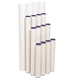 MARBIG MAILING TUBES 60MM X 420MM PACK OF 4