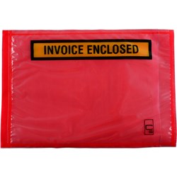 MARBIG PROFESSIONAL PACKAGING ENVELOPE 115 X 165MM INVOICE ENCLOSED RED BOX OF 1000