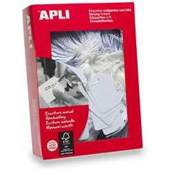 APLI 384 HANDWRITING STRUNG TICKETS 9 X 24MM WHITE BOX OF 1000