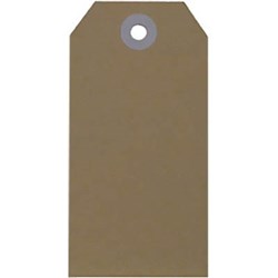ESSELTE SHIPPING TAGS NO. 6 67 X 134MM BUFF BOX OF 1000