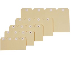 ESSELTE SHIPPING TAGS NO. 7 73 X 146MM BUFF BOX OF 1000