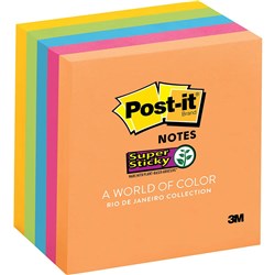 POST-IT 654-5SSUC SUPER STICKY NOTES 76MMX76MM ENERGY BOOST PACK OF 5