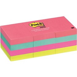 POST-IT 653AN ASSORTED NOTES 35MM X 48MM POPTIMISTIC PACK OF 12