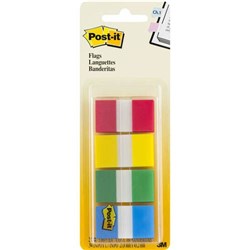 POST-IT 680-RYBGVA FLAGS VALUE PACK 25X43MM RED YELLOW BLUE GREEN PACK OF 200