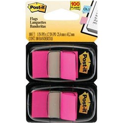POST-IT 680-BP2 FLAGS TWIN PACK 25X43MM BRIGHT PINK PACK OF 2
