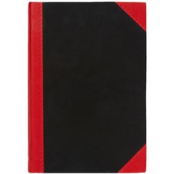 CUMBERLAND BLACK & RED NOTEBOOK GLOSS A4 100 LEAF