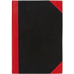 CUMBERLAND BLACK & RED NOTEBOOK GLOSS A6 100 LEAF