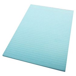QUILL RULED COLOUR BOND PAD A4 70 LEAF BLUE