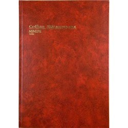 COLLINS ACCOUNT 3880 SERIES A4 MINUTE PAGED RED