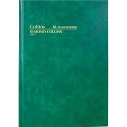COLLINS ANALYSIS 61 SERIES A4 10 MONEY COLUMN GREEN
