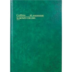 COLLINS ANALYSIS 61 SERIES A4 16 MONEY COLUMN GREEN