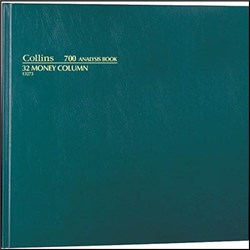 COLLINS ANALYSIS 700 SERIES 297X315MM 32 MONEY COLUMN GREEN