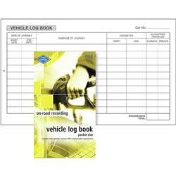 ZIONS PVLB POCKET VEHICLE LOG BOOK 180X110MM 64 PAGE