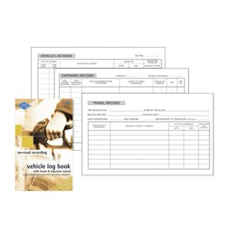 Zions VTED Vehicle Log Book Vehicle & Travel Expense Record 180x110mm 64 Page