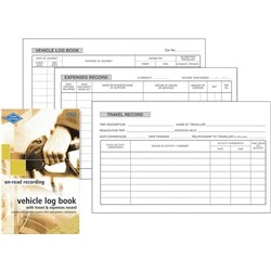 ZIONS VLER POCKET VEHICLE LOG BOOK & EXPENSES 180X110MM 64 PAGE