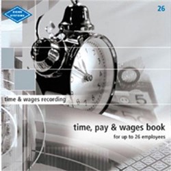 ZIONS 26 PAY & WAGES BOOK 6 UP TO 26 EMPLOYEE 280X285MM