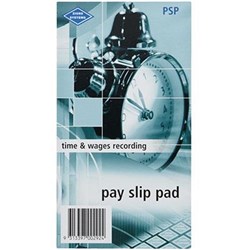 ZIONS PRINTED PAY SLIP PADS 165X90MM 50 LEAF