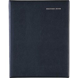 DEBDEN 2820 VISITORS BOOK A4 SHORT WIRO 64 LEAF BLACK