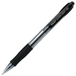 PILOT BPGP-10R SUPERGRIP PEN RETRACTABLE MEDIUM 1MM BLACK