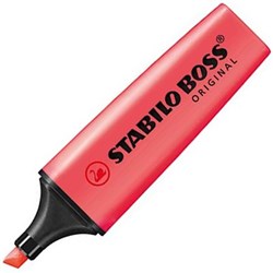 STABILO BOSS ORIGINAL HIGHLIGHTER CHISEL 2-5MM CORAL RED
