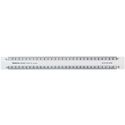 STAEDTLER ACADEMY SCALE RULER FRONT1:11-1:200 BACK1:25-1:500
