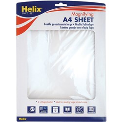 HELIX MAGNIFYING SHEET A4 WITH 2 X MAGNIFICATION