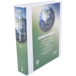 CUMBERLAND EARTHCARE INSERT BINDER A4 4D RING 40MM 70% RECYCLED WHITE