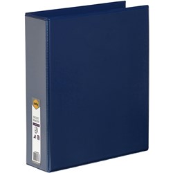 MARBIG CLEARVIEW INSERT BINDER A4 4D RING 50MM BLUE